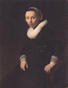 REMBRANDT Harmenszoon van Rijn Portrait of a young woman seated (mk33) France oil painting artist
